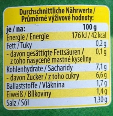 Cornichons Mit Kräutern - Nutrition facts - de