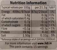 Cookies Chicken Slices - Nutrition facts - en