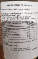 Crema de cacahuete - Nutrition facts - de