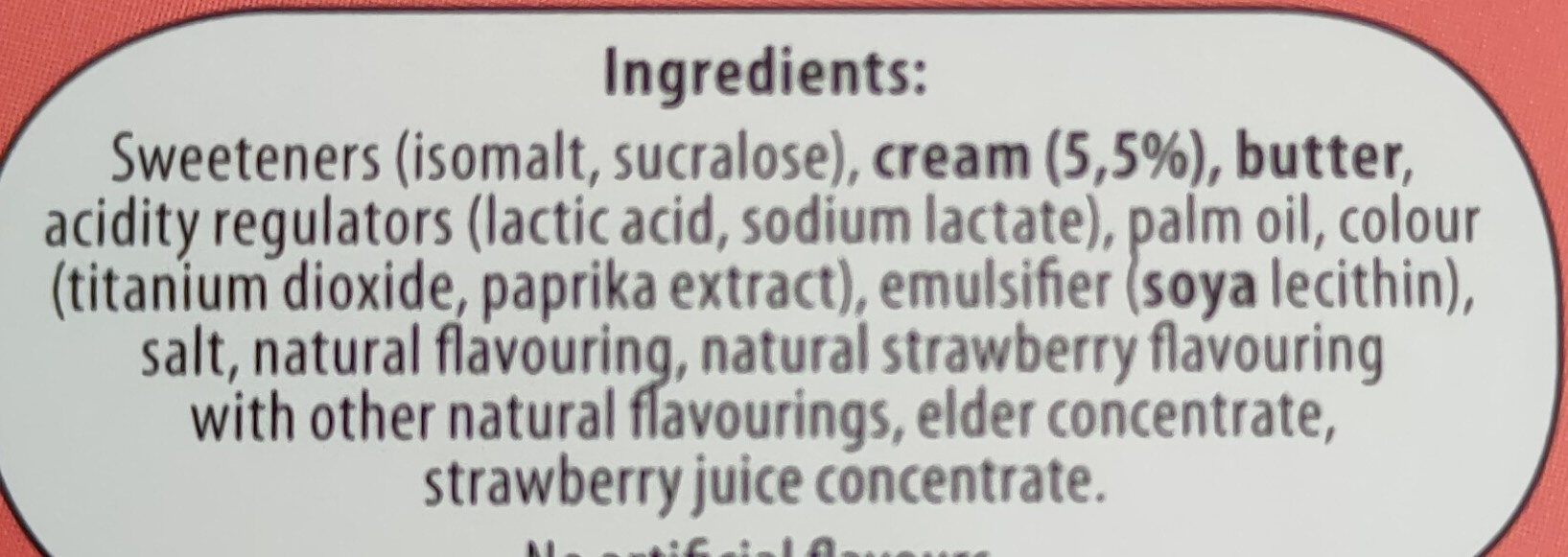 Strawberry & Cream - Ingredients - en