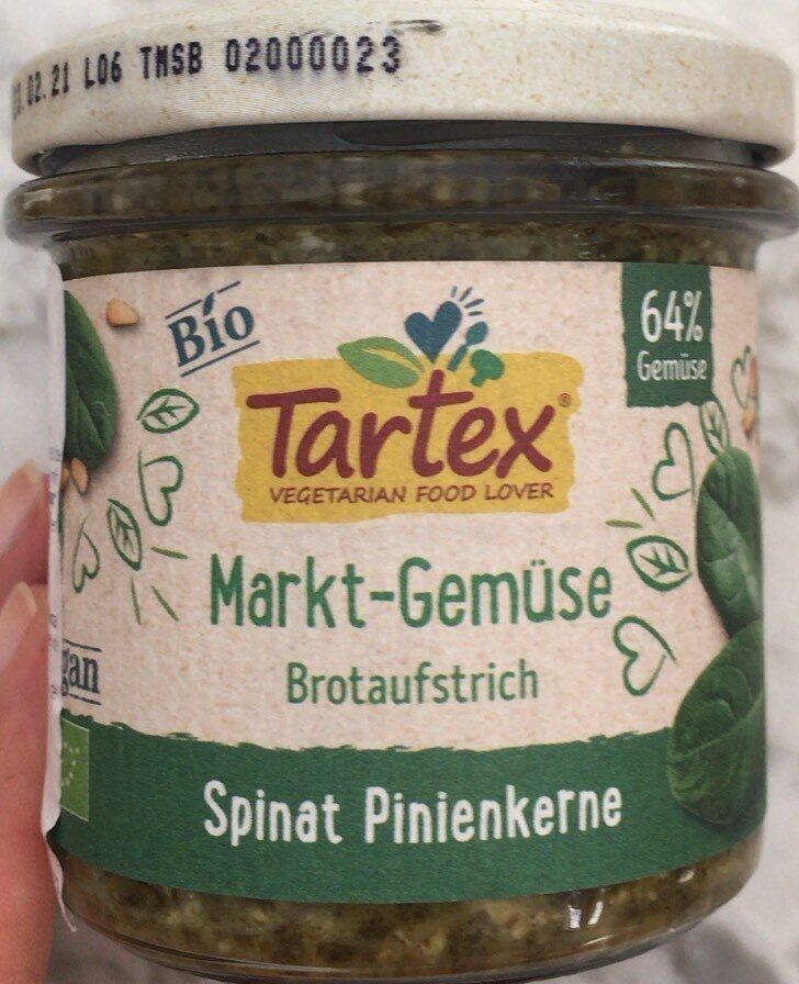 Tartex Spinat Pinienkerne - Product - en