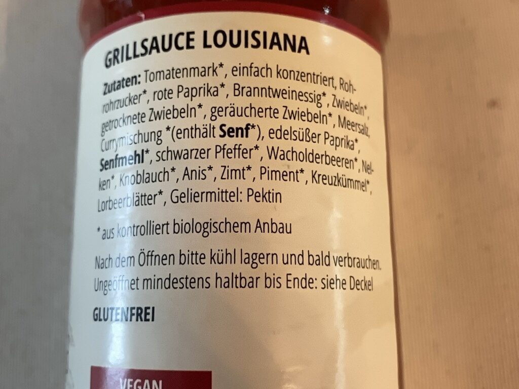 Louisiana - Ingredients - en