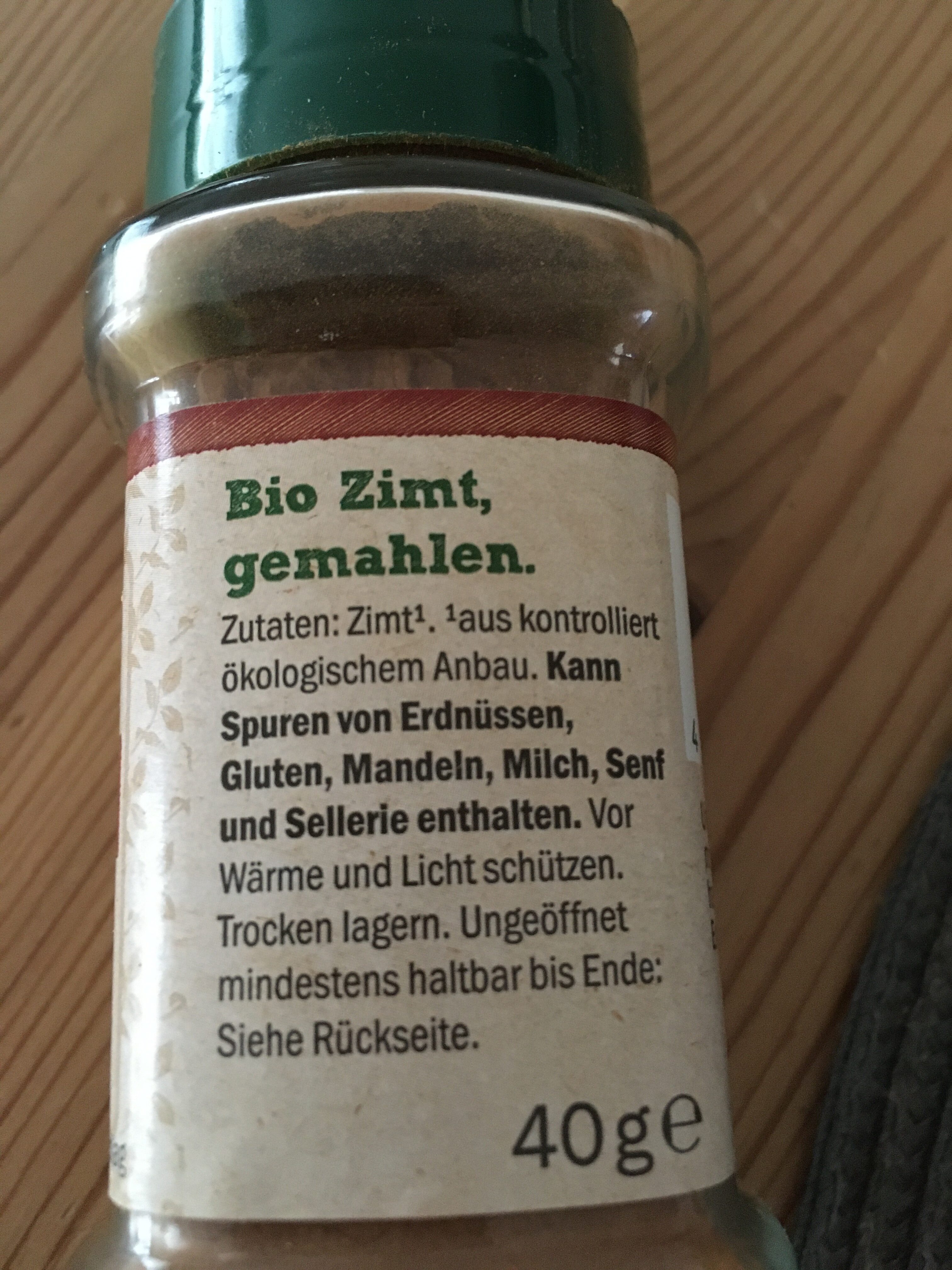 Bio-Zimt - Ingredients - en