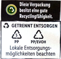 Hamburger vom Rind - Recycling instructions and/or packaging information - de