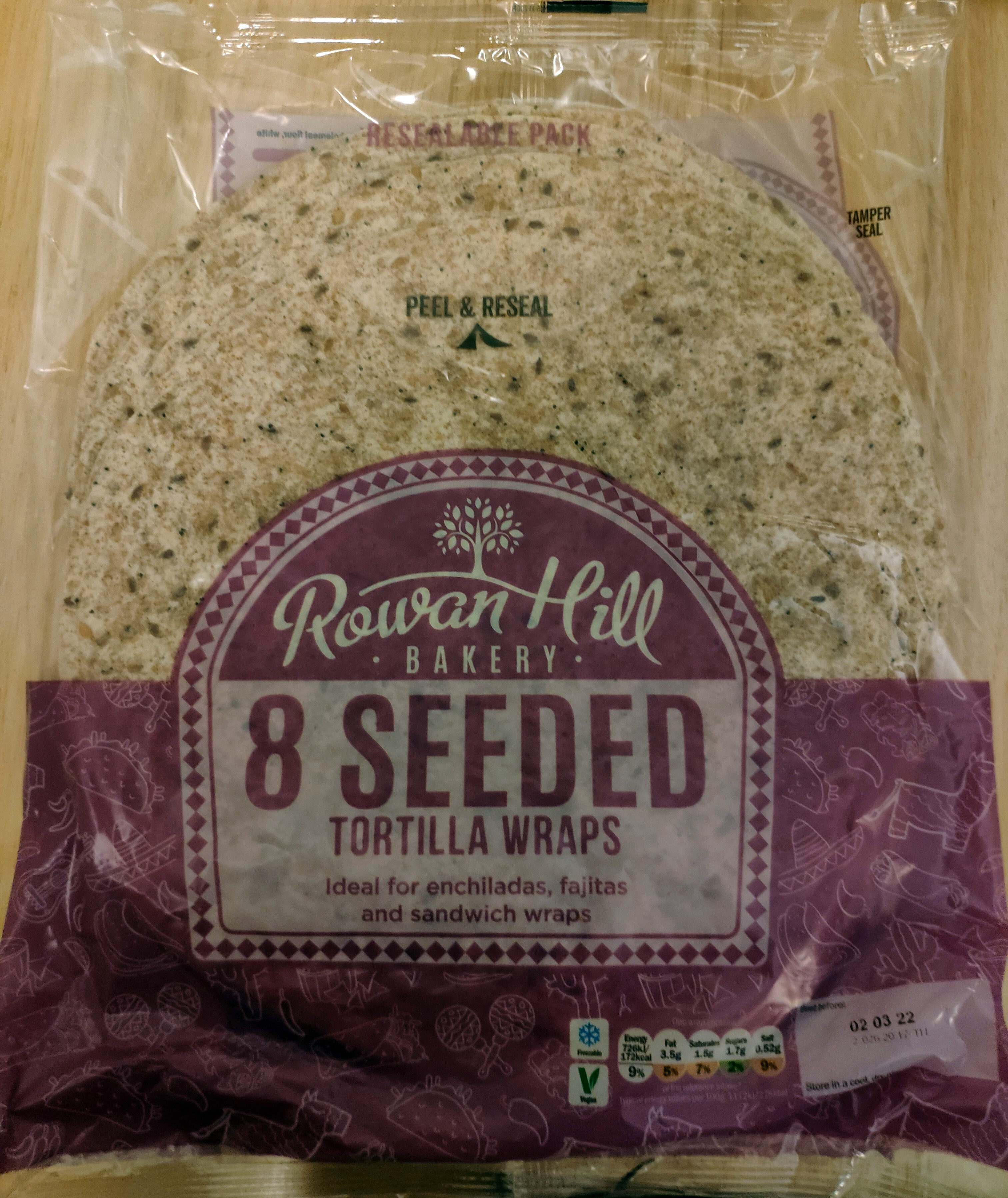 Seeded tortilla wraps - Product - en