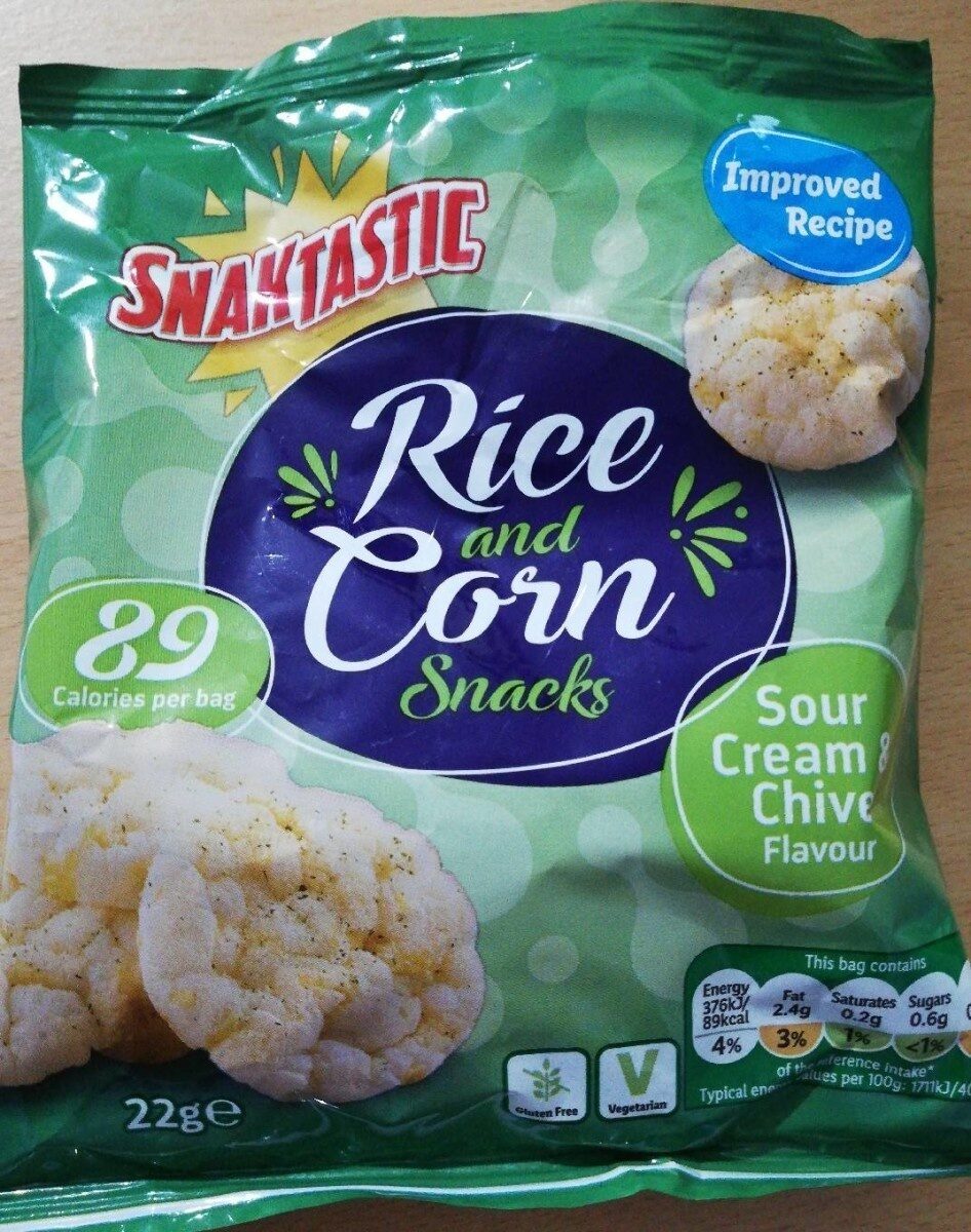Rice and corn snacks; Sour cream and Chive - Product - en