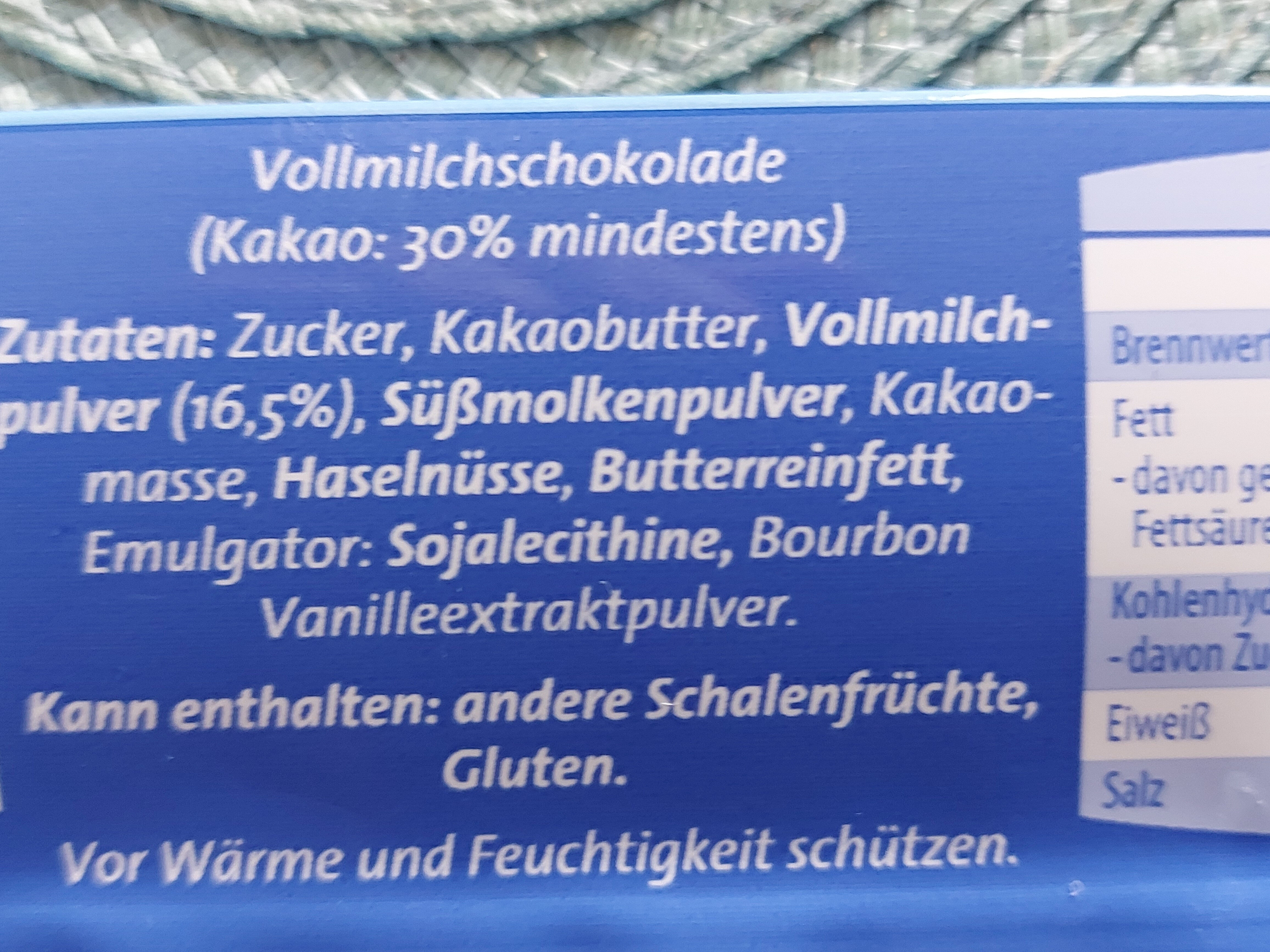 Alpenmilch - Ingredients - de