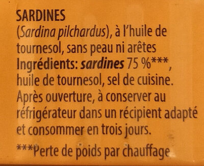 Sardinen - Ingredients - en