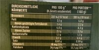 Blumenkohl Rahm - Nutrition facts - de