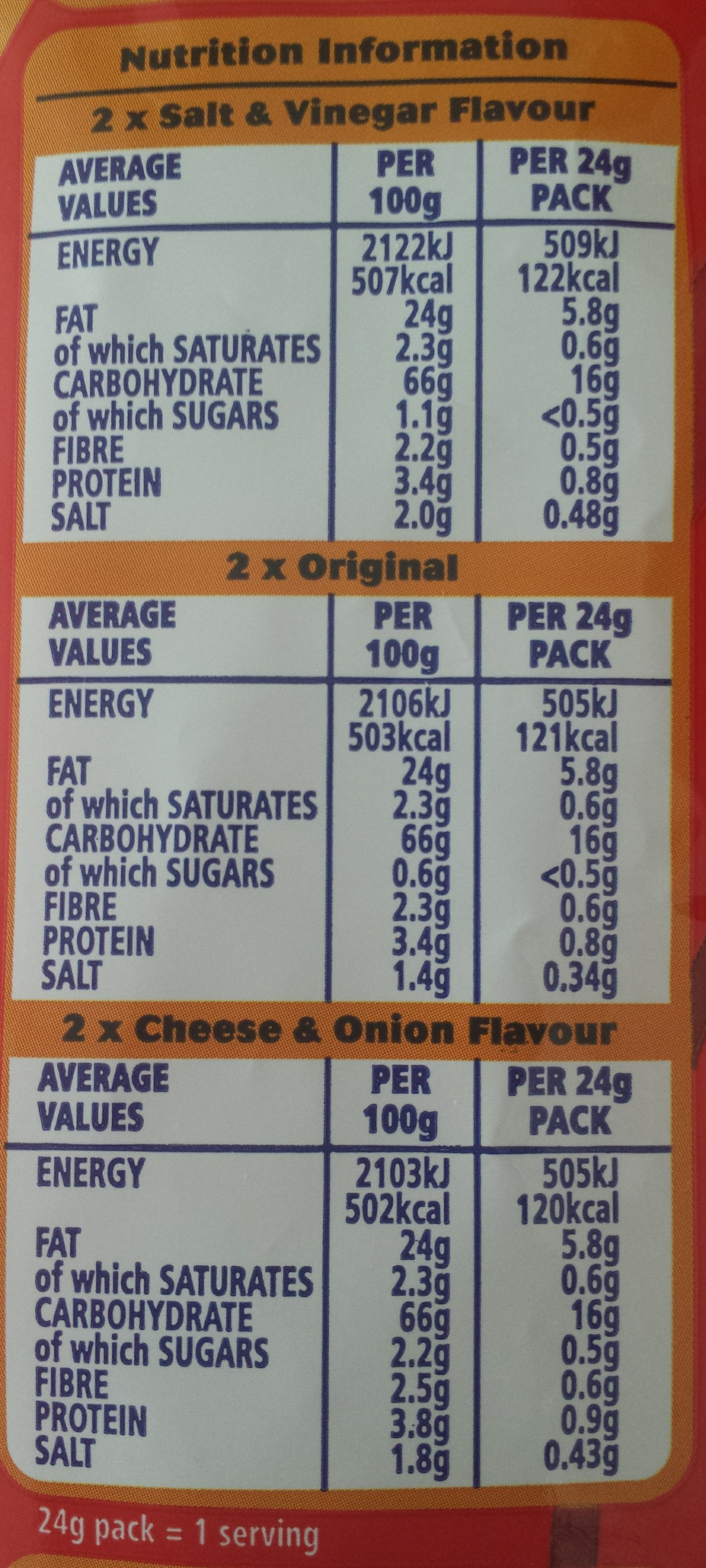 Hoopa Hoops variety pack - Nutrition facts - en