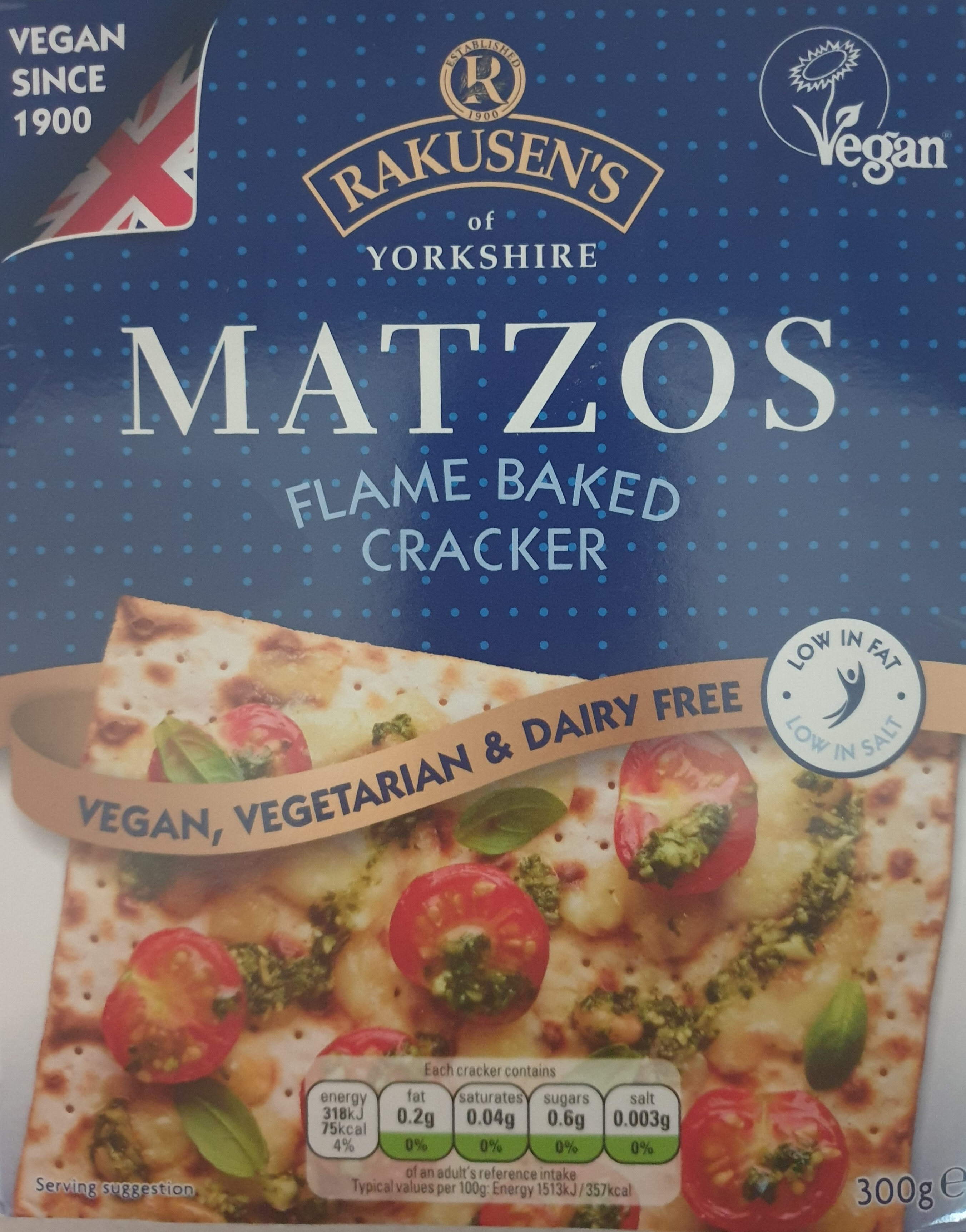 Matzos: Flame Baked Crackers - Product - en
