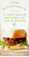 2 Vegetarian Mozzarella 1/4 LB Burgers - Product - en