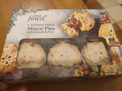 All Butter Pastry Mince Pies with Brandy & Port - Product - en
