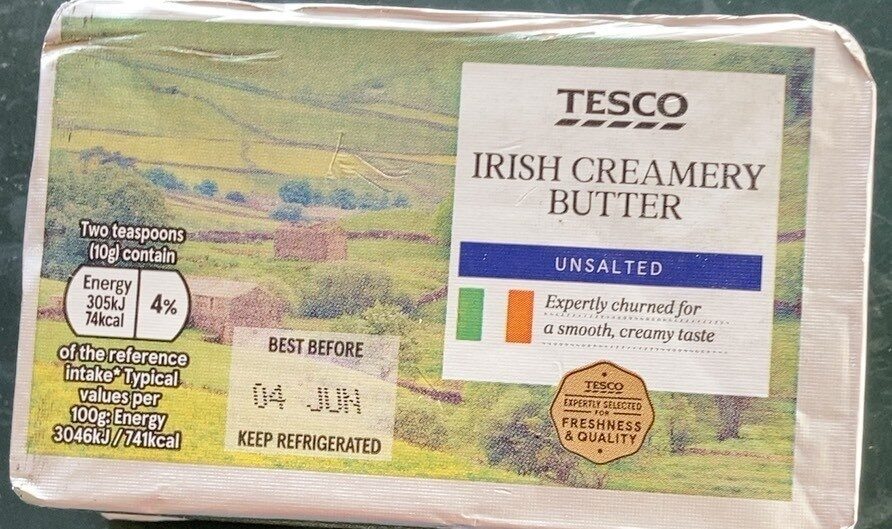Irish creamery butter unsalted - Product - en