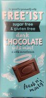 Dark chocolate with mint - Product - en