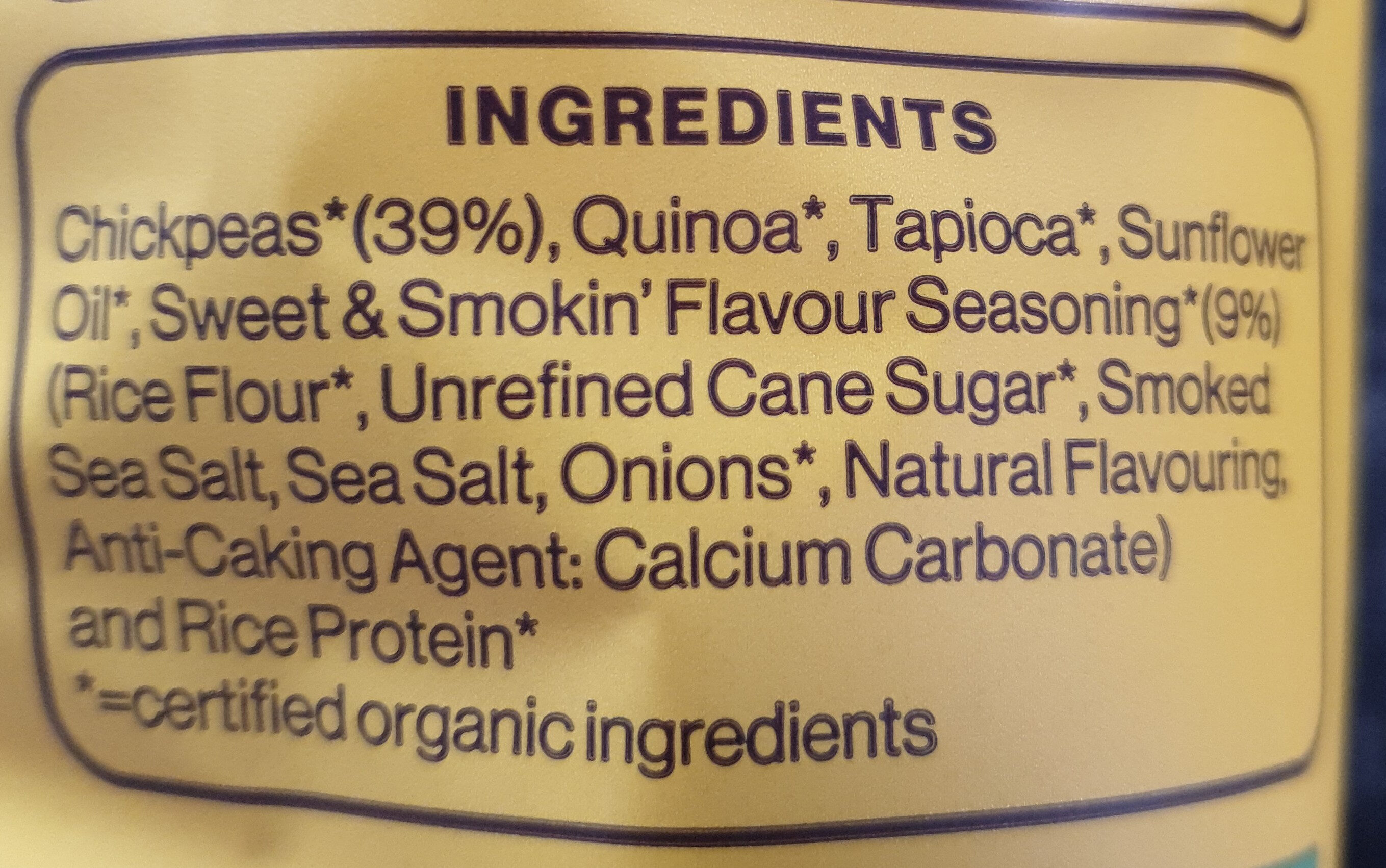 Sweet & Smokin' - Ingredients - en