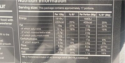 Black Edition: Chocolate Flavour - Nutrition facts - en