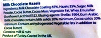 Chocolate Hazels - Ingredients - en