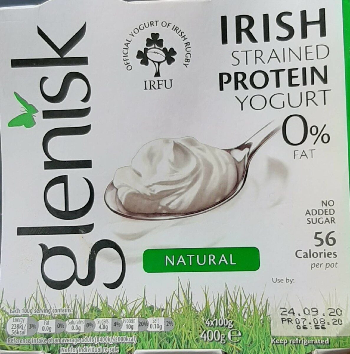 Irish Strained Protein Yogurt, 0% Fat - Product - en