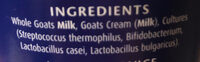 Goats yogurt - Ingredients - en