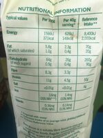 Organic Porridge Oats - Nutrition facts - en