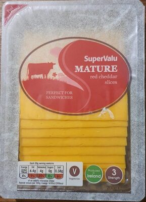 Mature Red Cheddar Slices - Product - en