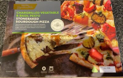 Vegetable basil pesto stonebaked sourdough pizza - Product